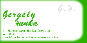 gergely hunka business card